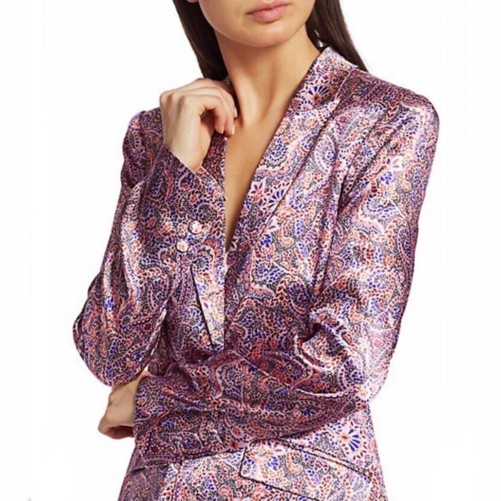 NWT Cinq a Cept Silk Designer Blazer - Picture 4 of 13
